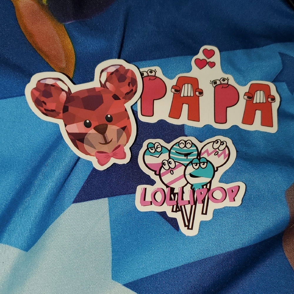 🌈FREE W/BUNDLE🌈 Set Of 3 Cute Bear and Lollipop Stickers